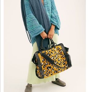 Cleobella Yellow and Black Travel Bag